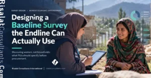 Baseline survey design for a women's economic empowerment project